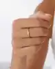 Mini Taşlı Altın Yüzük