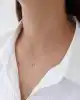 Mini Taşlı Fiyonk Kolye