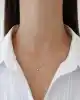 Mini Taşlı Fiyonk Kolye