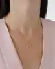 Mini Taşlı Halka Kolye