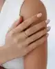 Mini Toplu ve Taşlı Altın Yüzük