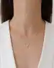 Mini Yıldızlı Altın Halka Kolye