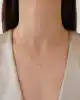 Mix Baget Taşlı Altın Kolye