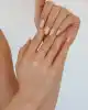 Mix Taşlı Altın Yüzük