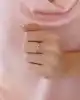 Mix Taşlı Altın Yüzük