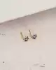 Mor Çiçekli Altın Çocuk Küpe
