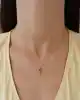Mor Taşlı Altın Kolye