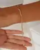 Mor Taşlı Altın Vintage Bileklik