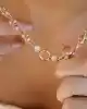 Örgü Dorika Toplu Altın Kolye