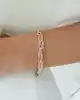 Örgü Zincir Altın Bileklik