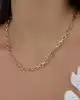 Oval Halkalı Zincir Kolye