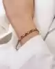 Pembe Taşlı Altın Bileklik