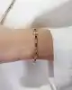 Pembe Taşlı Altın Bileklik