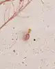 Pembe Taşlı Altın Kolye Ucu