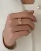 Pembe Taşlı Şövalye Yüzük