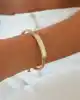 Plakalı Altın Kelepçe Bileklik