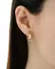 Prizmalı Altın Halka Küpe
