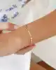 Pullu Yılan Zincir Rose Altın Bileklik