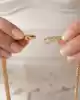 Püsküllü Örgü Altın Kolye