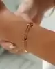 Renkli Mineli Altın Bileklik
