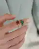Renkli Taşlı Altın Yüzük