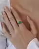Renkli Taşlı Altın Yüzük