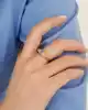 Renkli Taşlı Altın Yüzük