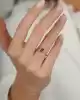 Renkli Taşlı Altın Yüzük