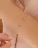 Renkli Taşlı Dorika Toplu Altın Bileklik
