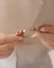 Renkli Taşlı Kelepçe Bileklik