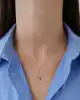 Renkli Taşlı Üçlü Balık Kolye