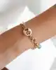 Rose Altın Detaylı Zincir Bileklik