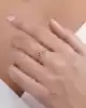 Rose Altın Düğme Yüzük