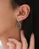 Safir Mavisi Eskitme Damla Küpe