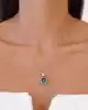 Safir Rose Altın Kolye