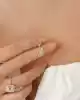 Sarı Altın Baget Kolye