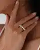 Sarı Altın Beştaş Yüzük