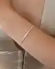 Sarı Altın Çizgili Kelepçe Bileklik