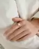 Sarı Altın İnci Yüzük