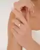 Sarı Altın İnci Yüzük