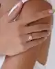 Sarı Altın Tektaş Yüzük