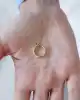 Sedef Mineli Halka Küpe