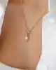 Sedef Taşlı Altın Kolye