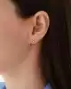 Sıra Yıldız Altın Küpe
