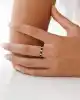 Siyah Mineli Altın Yüzük