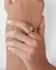 Siyah Mineli Kalkan Yüzük