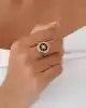 Siyah Mineli Kutup Yıldızı Yüzük