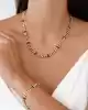 Siyah Taşlı Gurmet Zincir Bileklik