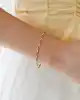 Taş Detaylı Altın Zincir Bileklik