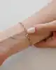 Taş Detaylı Altın Zincir Bileklik